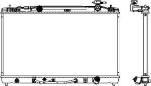 SAKURA Automotive 3461-8520 - Radiatore, Raffreddamento motore autozon.pro