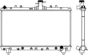 SAKURA Automotive 3081-8505 - Radiatore, Raffreddamento motore autozon.pro