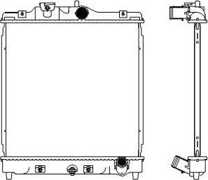 SAKURA Automotive 3211-1046 - Radiatore, Raffreddamento motore autozon.pro