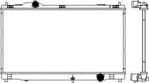 SAKURA Automotive 3271-8503 - Radiatore, Raffreddamento motore autozon.pro