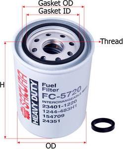 SAKURA Automotive FC-5720 - Filtro carburante autozon.pro