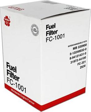 SAKURA Automotive FC-1001 - Filtro carburante autozon.pro