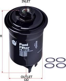 SAKURA Automotive FS-1118 - Filtro carburante autozon.pro