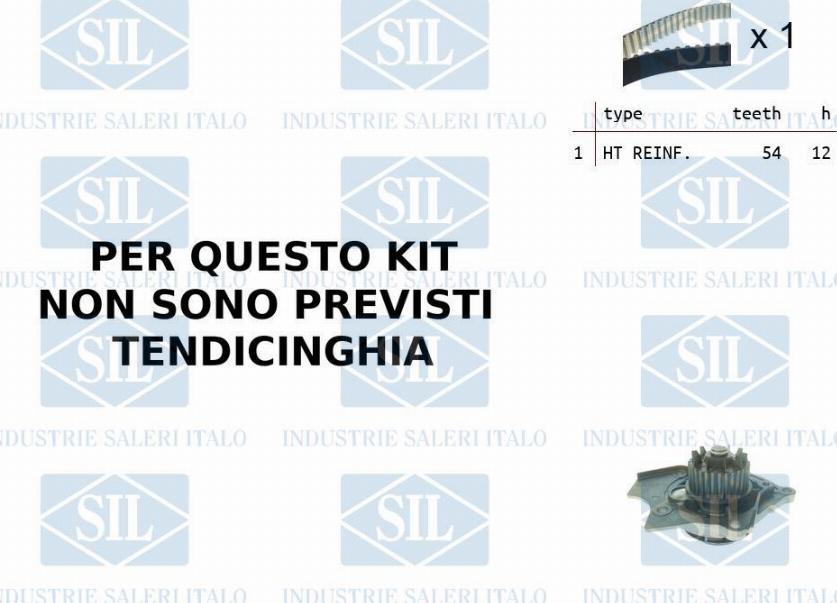 Saleri SIL K1PA1448A - Pompa acqua + Kit cinghie dentate autozon.pro