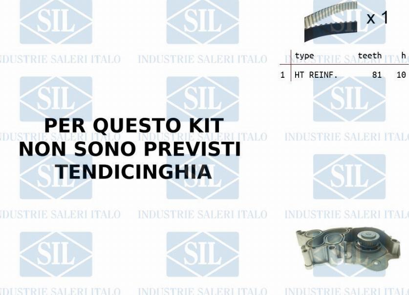 Saleri SIL K1PA1545 - Pompa acqua + Kit cinghie dentate autozon.pro