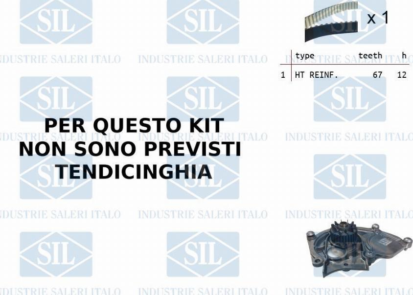 Saleri SIL K1PA1532 - Pompa acqua + Kit cinghie dentate autozon.pro