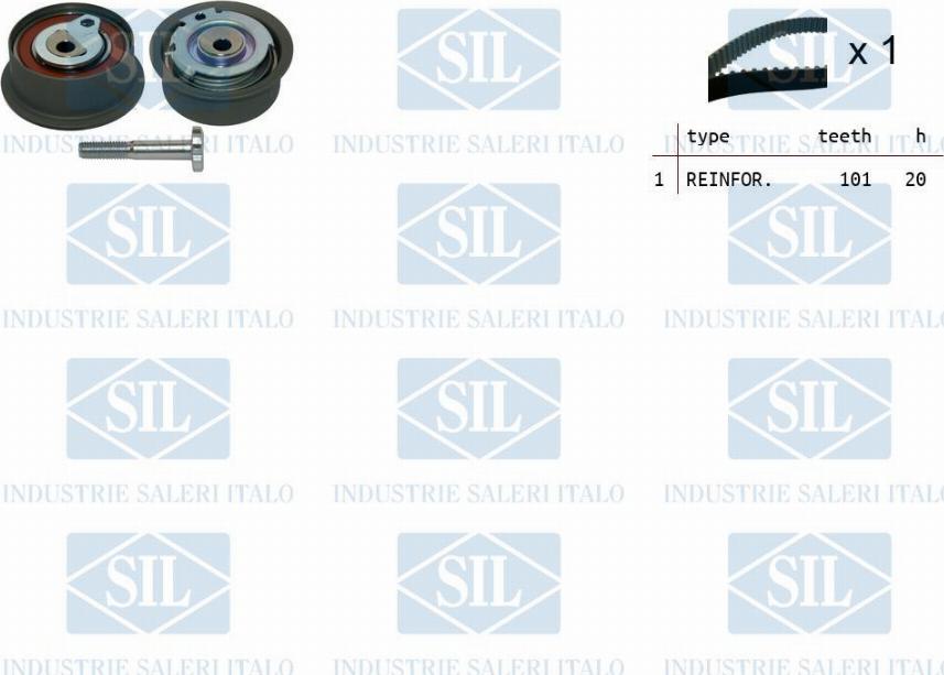 Saleri SIL TK1493 - Kit cinghie dentate autozon.pro