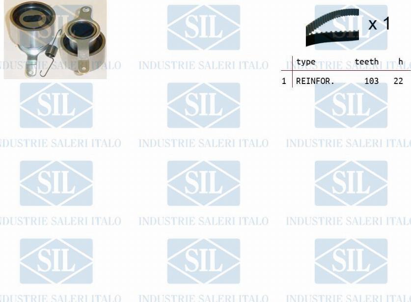 Saleri SIL TK1449 - Kit cinghie dentate autozon.pro