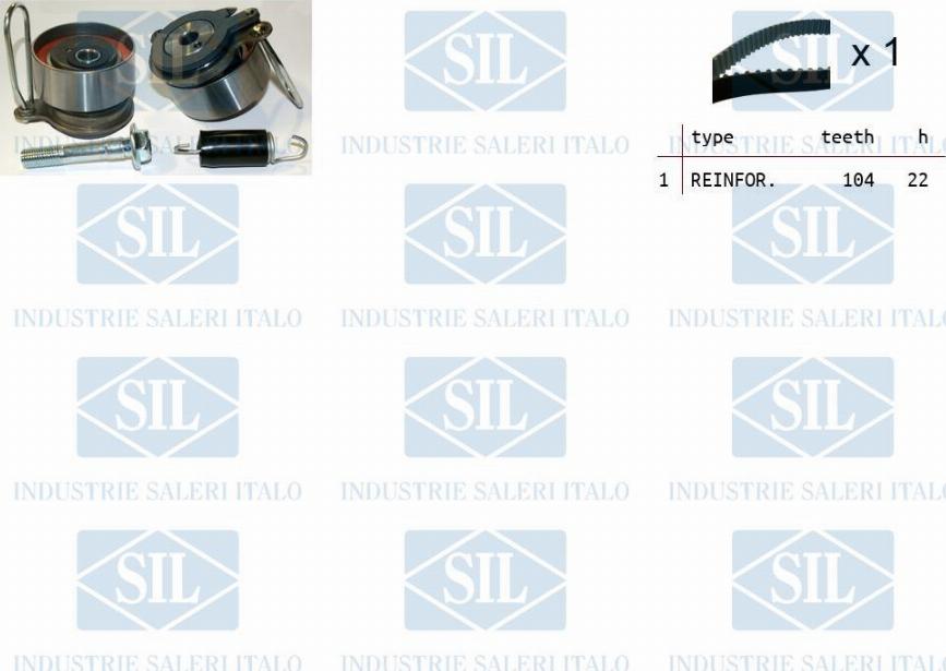 Saleri SIL TK1409 - Kit cinghie dentate autozon.pro