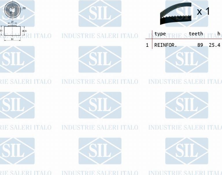 Saleri SIL TK1400 - Kit cinghie dentate autozon.pro