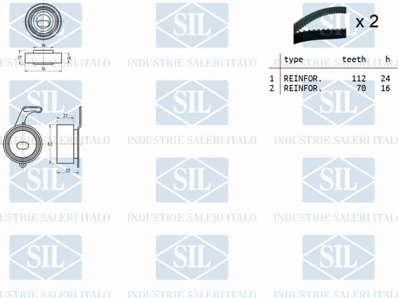 Saleri SIL TK1416 - Kit cinghie dentate autozon.pro