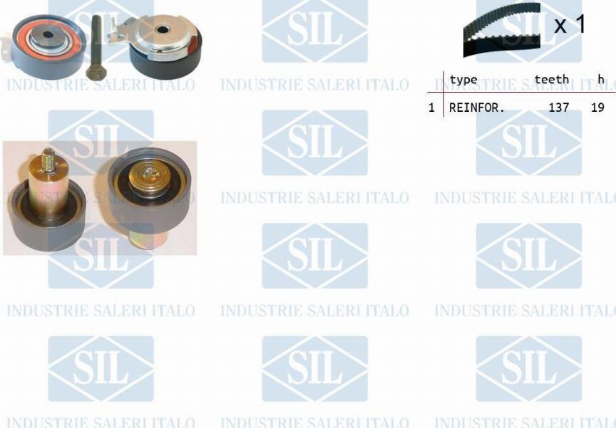 Saleri SIL TK1486 - Kit cinghie dentate autozon.pro