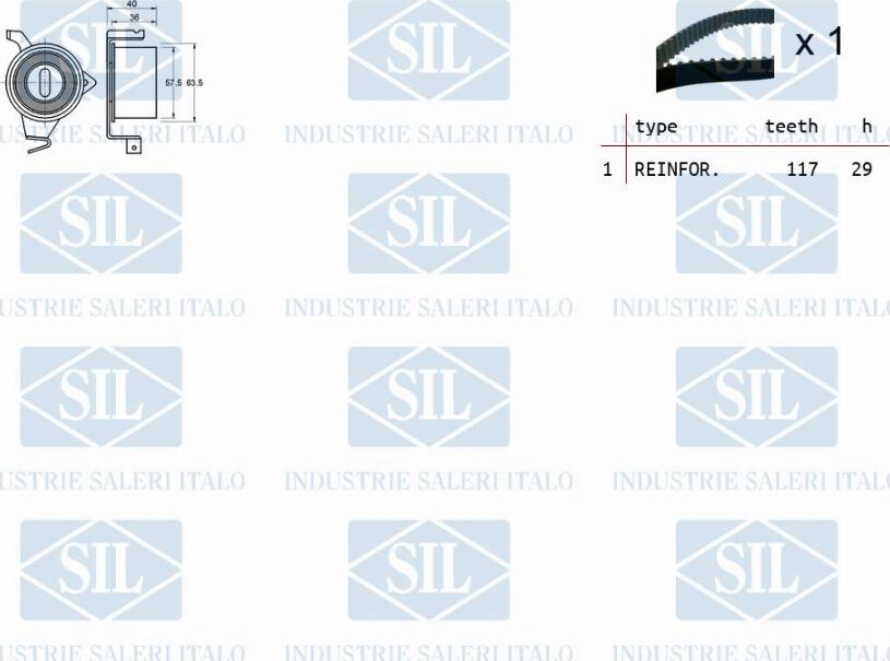 Saleri SIL TK1473 - Kit cinghie dentate autozon.pro