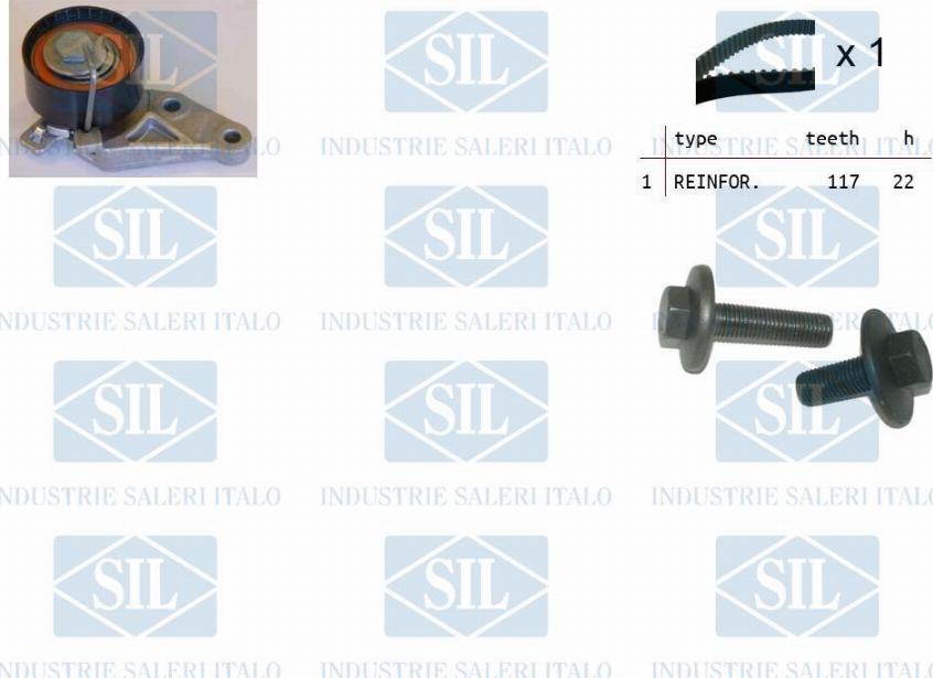 Saleri SIL TK1047 - Kit cinghie dentate autozon.pro