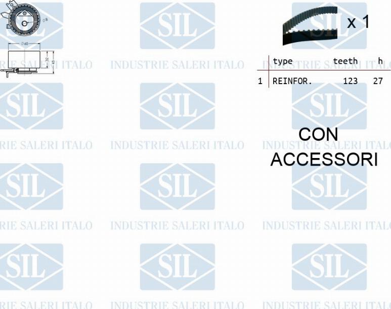 Saleri SIL TK1055 - Kit cinghie dentate autozon.pro