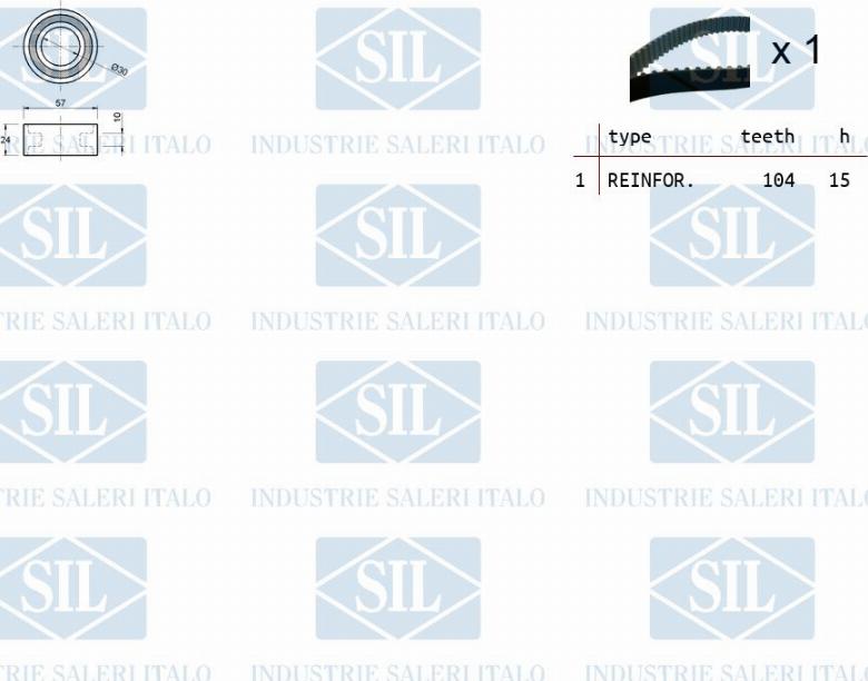 Saleri SIL TK1065 - Kit cinghie dentate autozon.pro