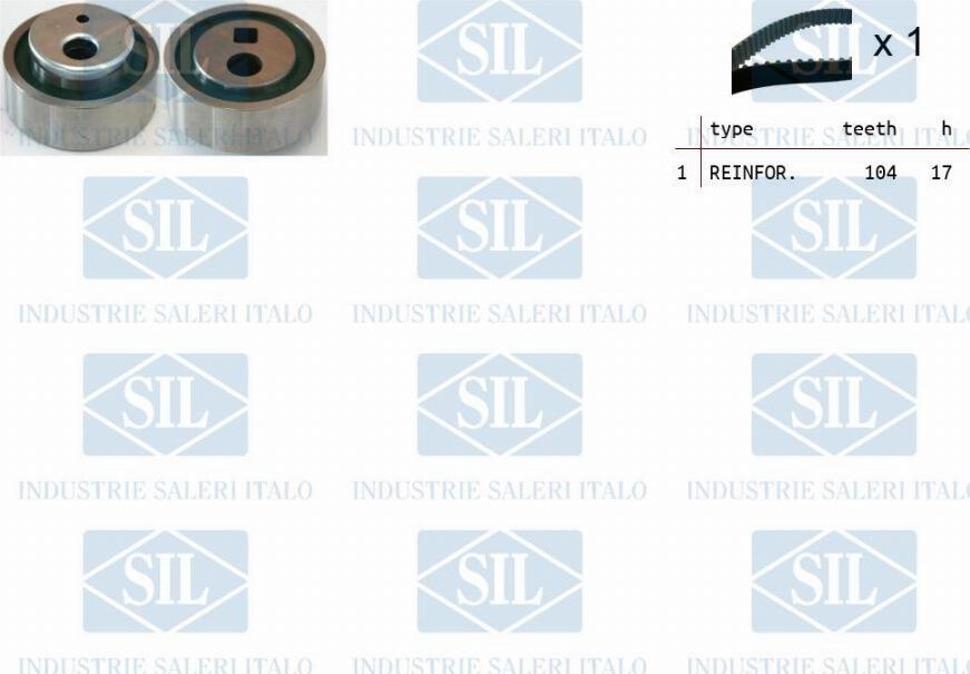 Saleri SIL TK1006 - Kit cinghie dentate autozon.pro