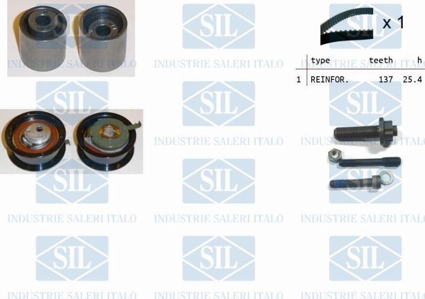 Saleri SIL TK1017 - Kit cinghie dentate autozon.pro