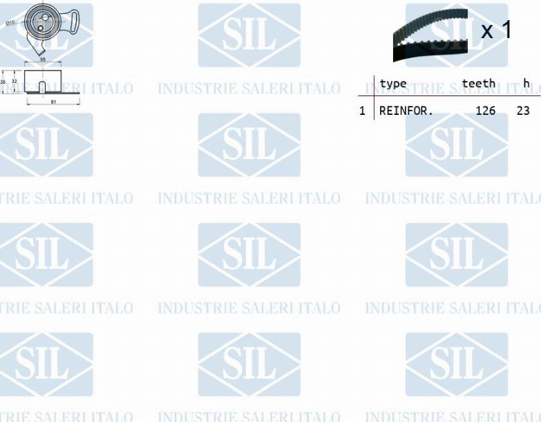 Saleri SIL TK1081 - Kit cinghie dentate autozon.pro