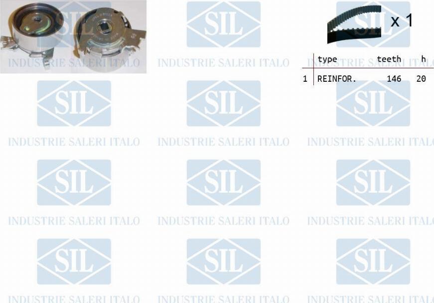 Saleri SIL TK1088 - Kit cinghie dentate autozon.pro