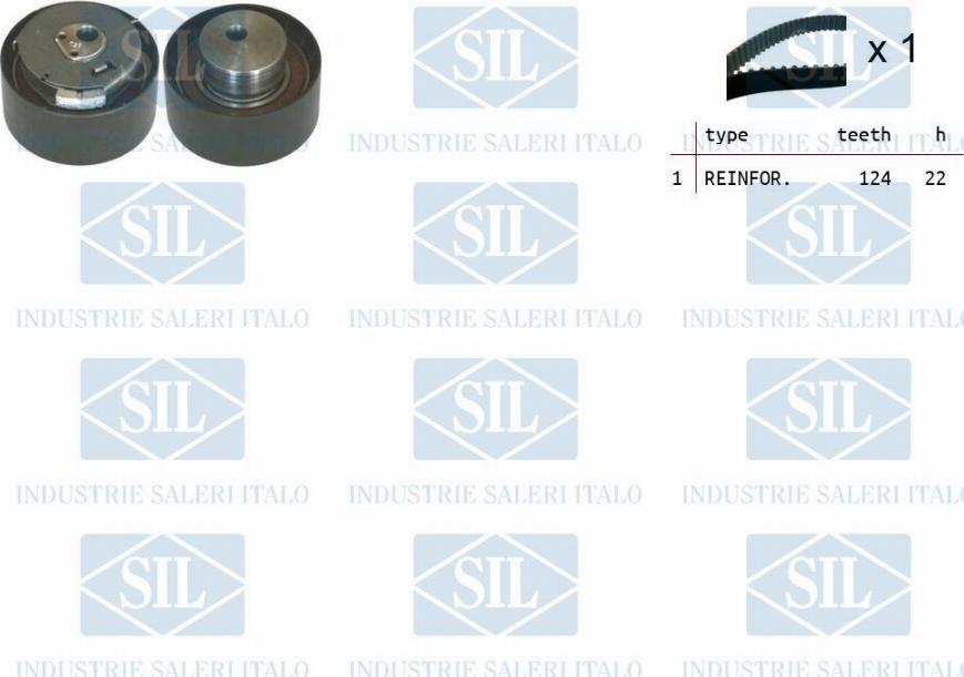 Saleri SIL TK1034 - Kit cinghie dentate autozon.pro