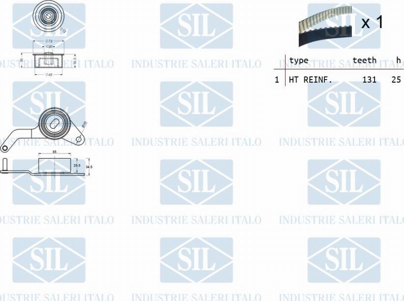 Saleri SIL TK1037 - Kit cinghie dentate autozon.pro