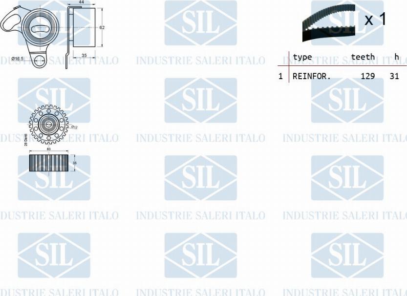 Saleri SIL TK1072 - Kit cinghie dentate autozon.pro