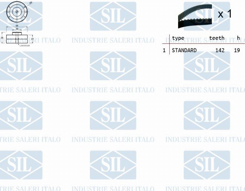 Saleri SIL TK1199 - Kit cinghie dentate autozon.pro