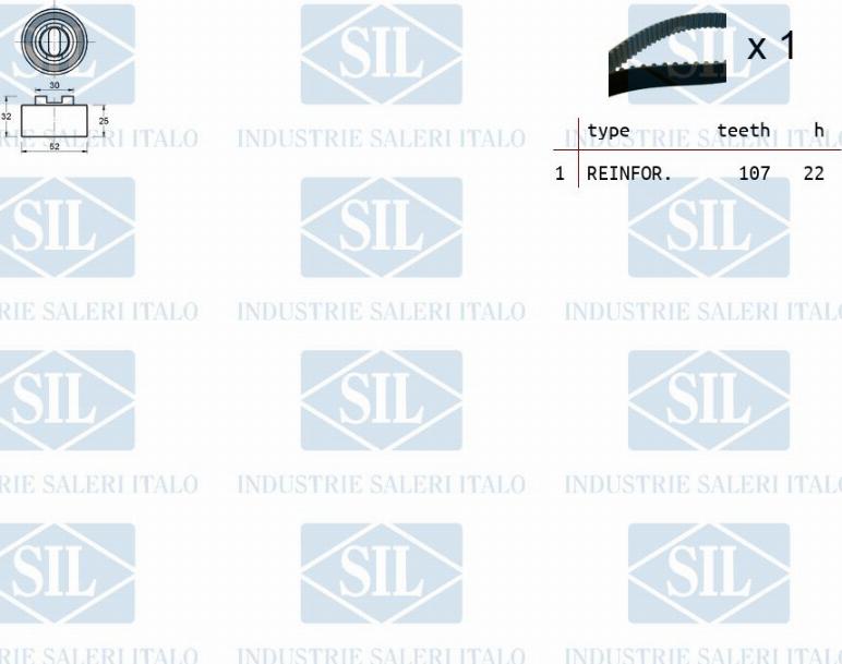 Saleri SIL TK1194 - Kit cinghie dentate autozon.pro