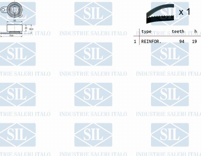 Saleri SIL TK1444 - Kit cinghie dentate autozon.pro