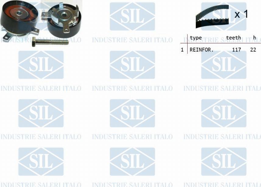 Saleri SIL TK1304 - Kit cinghie dentate autozon.pro