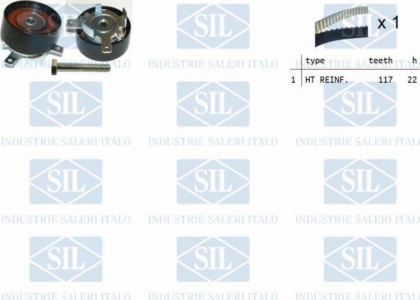 Saleri SIL TK1337 - Kit cinghie dentate autozon.pro