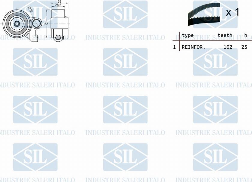 Saleri SIL TK1266 - Kit cinghie dentate autozon.pro