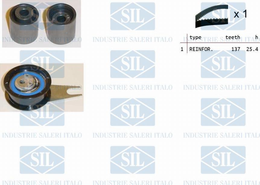 Saleri SIL TK1234 - Kit cinghie dentate autozon.pro