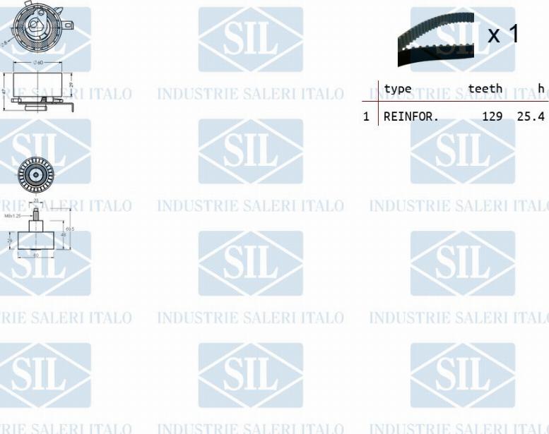 Saleri SIL TK1233 - Kit cinghie dentate autozon.pro