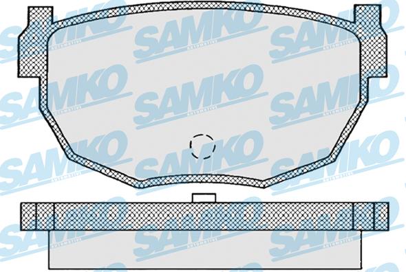 Samko 5SP945 - Kit pastiglie freno, Freno a disco autozon.pro