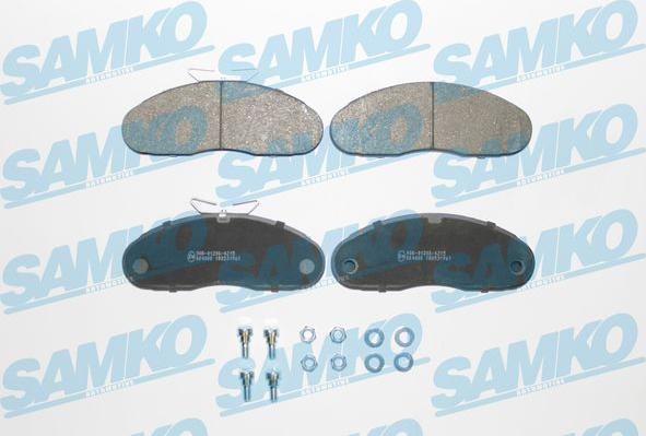 Samko 5SP961 - Kit pastiglie freno, Freno a disco autozon.pro