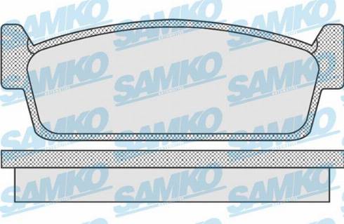 Samko 5SP925 - Kit pastiglie freno, Freno a disco autozon.pro