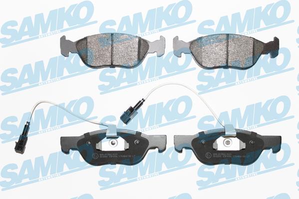 Samko 5SP496 - Kit pastiglie freno, Freno a disco autozon.pro