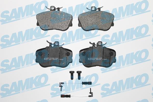 Samko 5SP492A - Kit pastiglie freno, Freno a disco autozon.pro