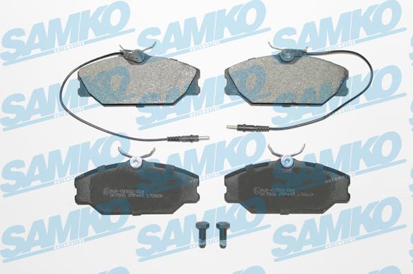 Samko 5SP445 - Kit pastiglie freno, Freno a disco autozon.pro