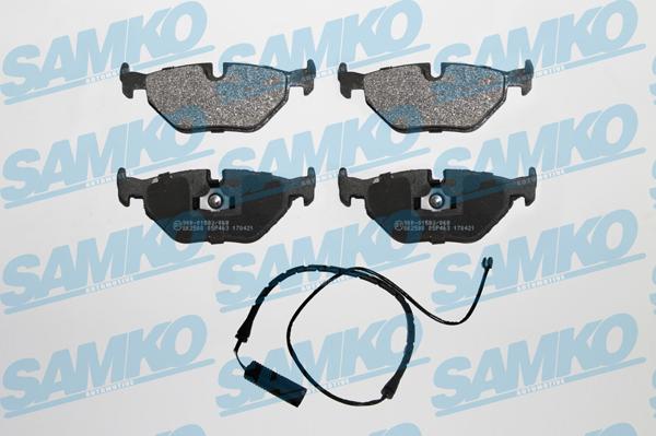 Samko 5SP463A - Kit pastiglie freno, Freno a disco autozon.pro