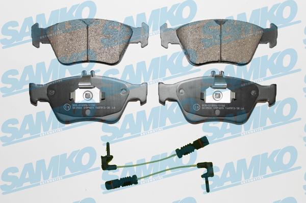 Samko 5SP409A - Kit pastiglie freno, Freno a disco autozon.pro