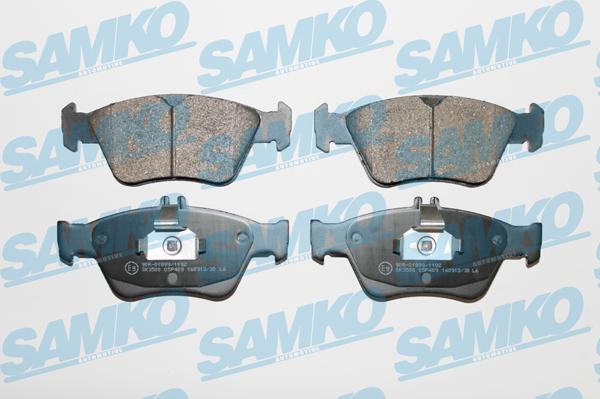 Samko 5SP409 - Kit pastiglie freno, Freno a disco autozon.pro