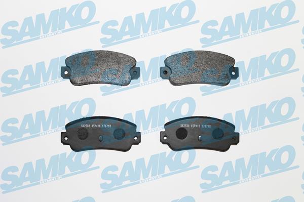 Samko 5SP410 - Kit pastiglie freno, Freno a disco autozon.pro