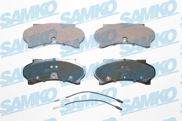 Samko 5SP411 - Kit pastiglie freno, Freno a disco autozon.pro