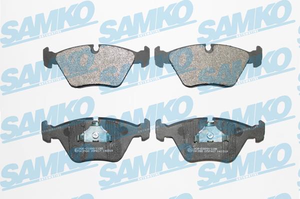 Samko 5SP417 - Kit pastiglie freno, Freno a disco autozon.pro