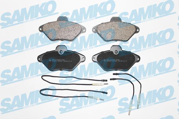 Samko 5SP486 - Kit pastiglie freno, Freno a disco autozon.pro