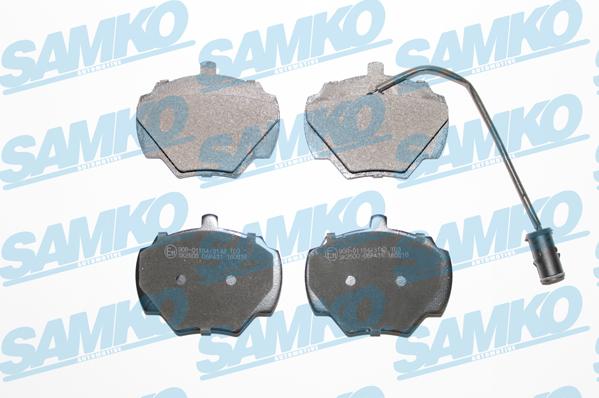 Samko 5SP431 - Kit pastiglie freno, Freno a disco autozon.pro