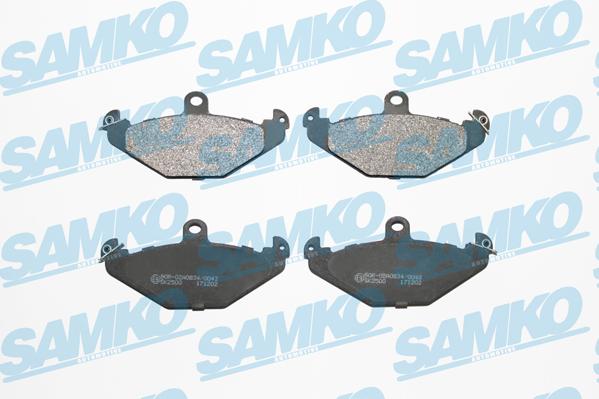 Samko 5SP427 - Kit pastiglie freno, Freno a disco autozon.pro